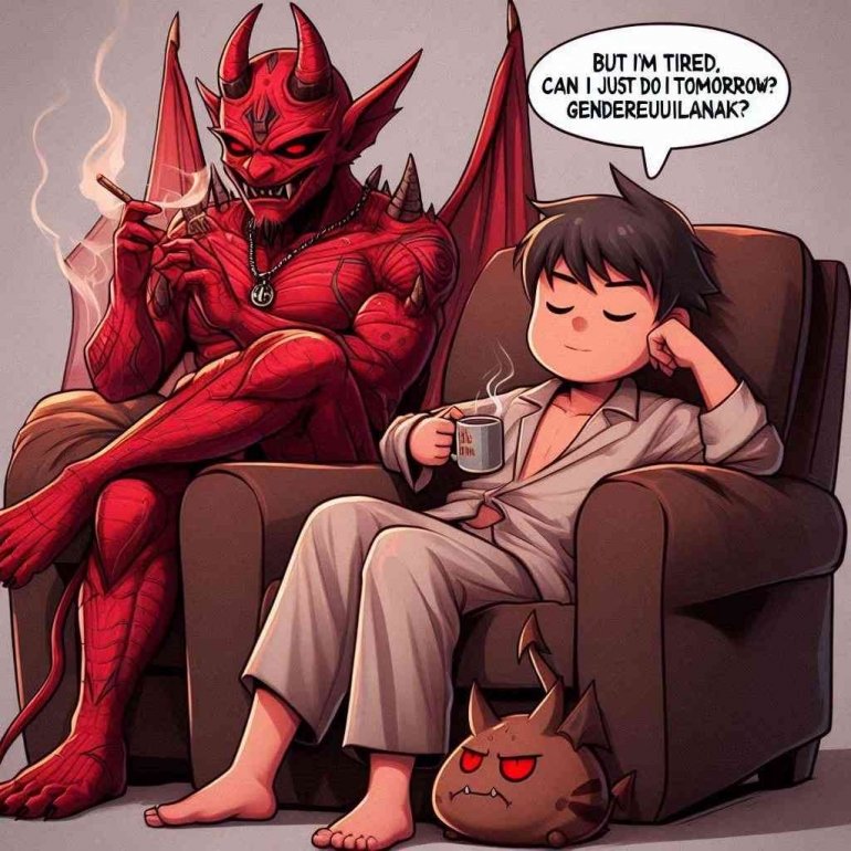 Gambar: Jono duduk santai. (Sumber: https://sl.bing.net/jsbo9z6imAe)