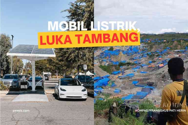 Ilustrasi Mobil Listrik, Luka Tambang (Sumber: KOMPAS/FRANSISKUS PATI HERIN/pexels.com )
