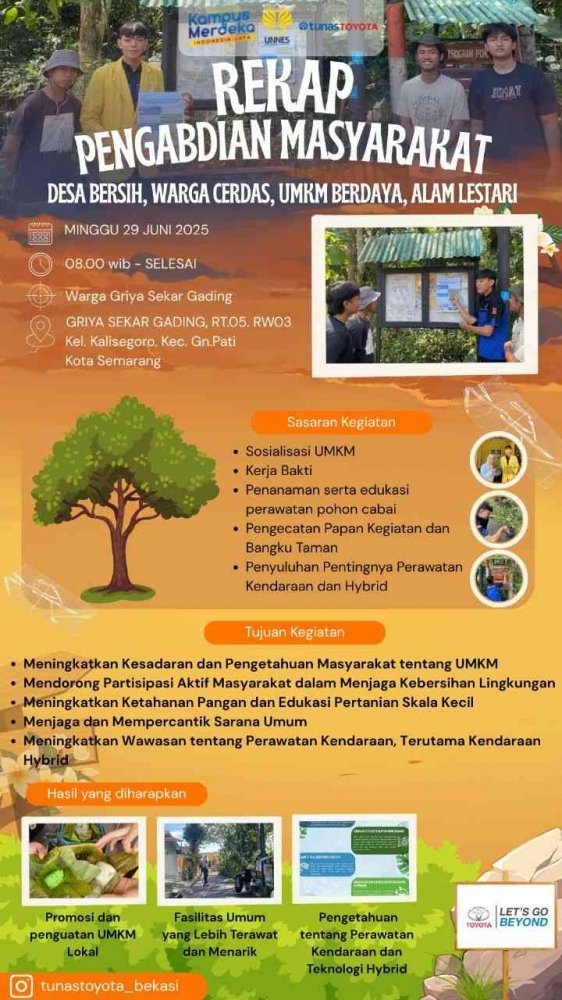 Poster Pengabdian Tim MBKM Prigel UNNES (Sumber: Dokpri)